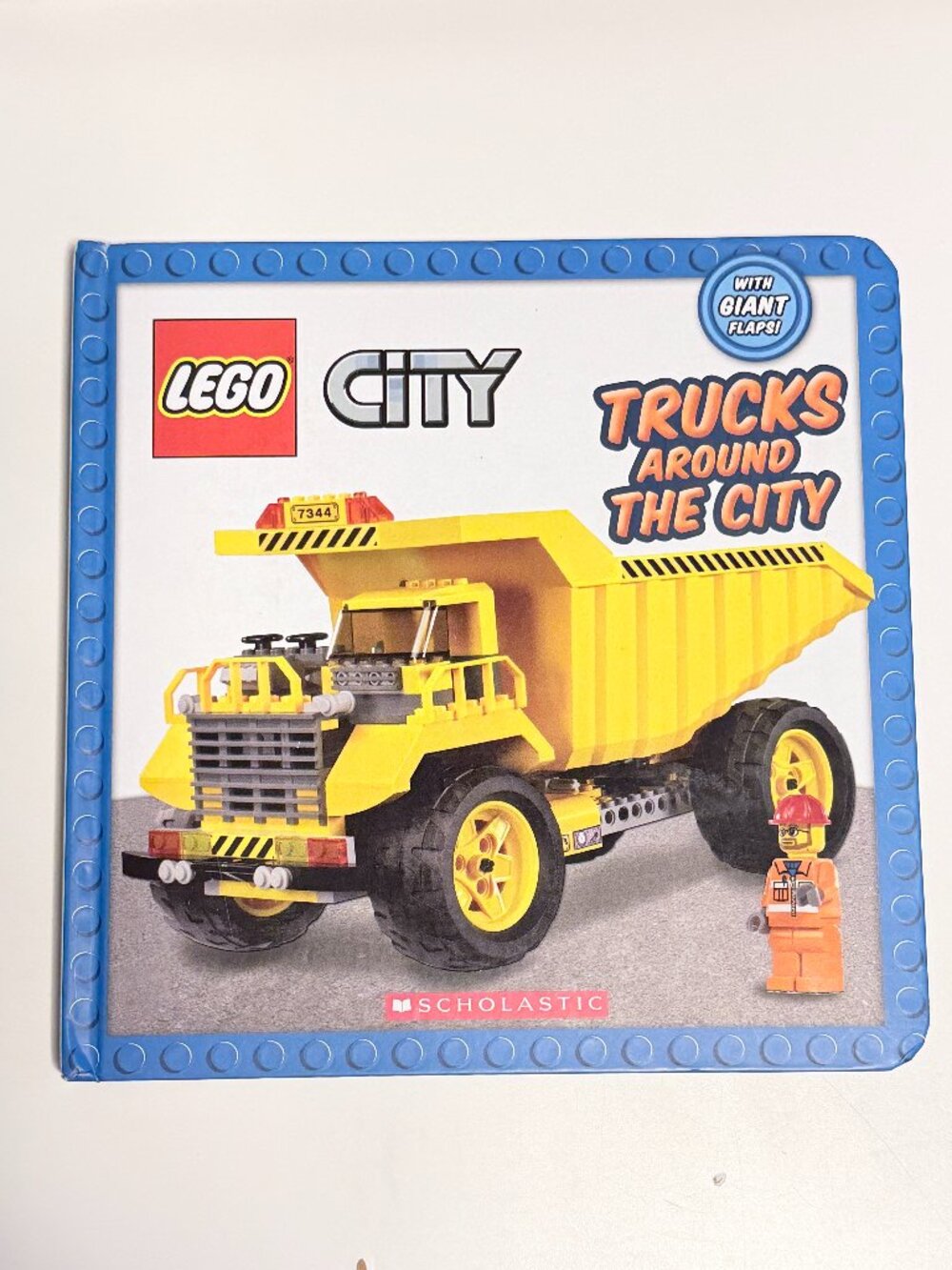 LEGO CITY:Trucks Around the City~Board book By Scholastic~With Giant Flaps! GOOD